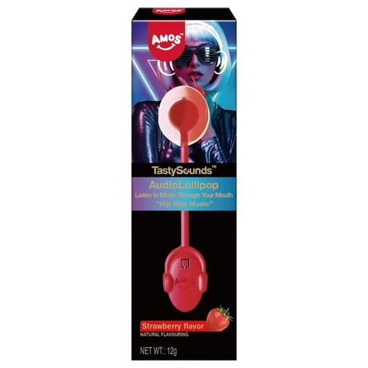 Tasty Sounds Hip Hop Strawberry Lollipop - 0.42oz (12g)