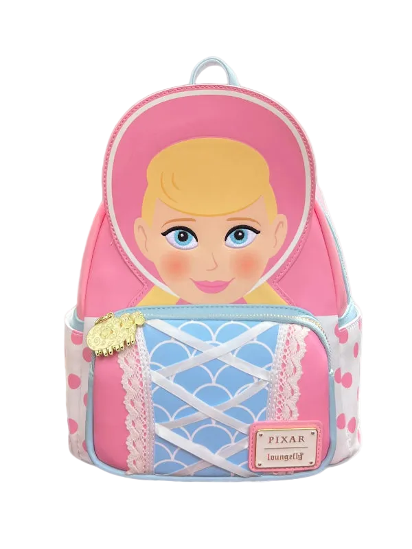 Backpack with a character design on a white background