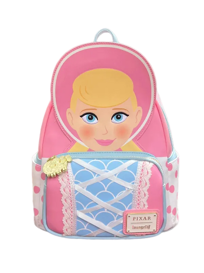 Backpack with a character design on a white background