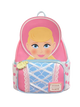 Backpack with a character design on a white background
