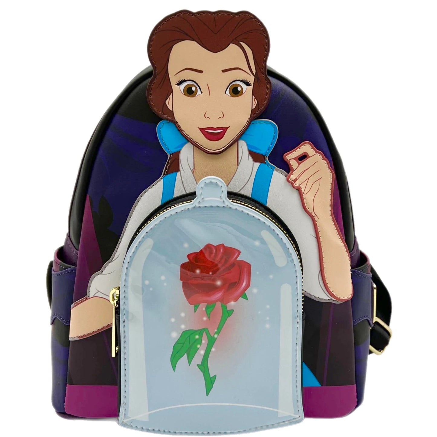 Loungefly Beauty and the Beast Belle Enchanted Rose Mini Backpack