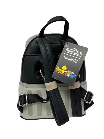 Backpack with Sesame Street character design on a white background