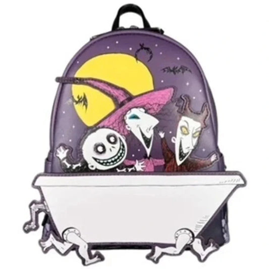Lock Shock and Barrel Bathtub Mini Backpack Loungefly Disney The Nightmare Before Christmas