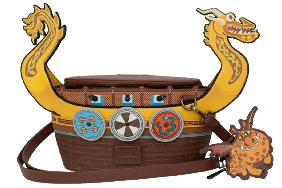 How to Train Your Dragon Viking Ship Crossbody Bag with Gronckle Coin Purse Loungefly DreamWorks