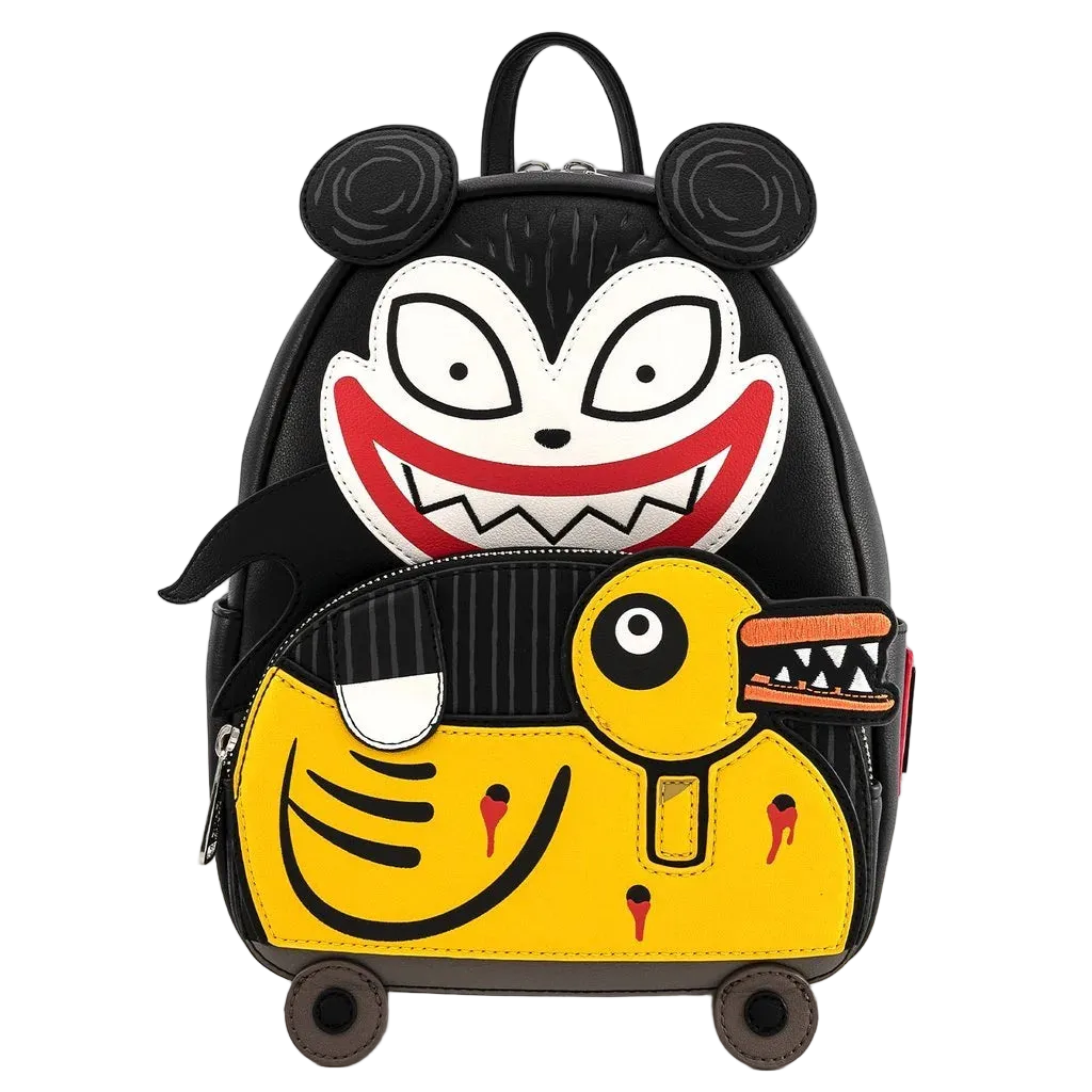The Nightmare Before Christmas Scary Teddy & Undead Duck Mini Backpack Loungefly Disney