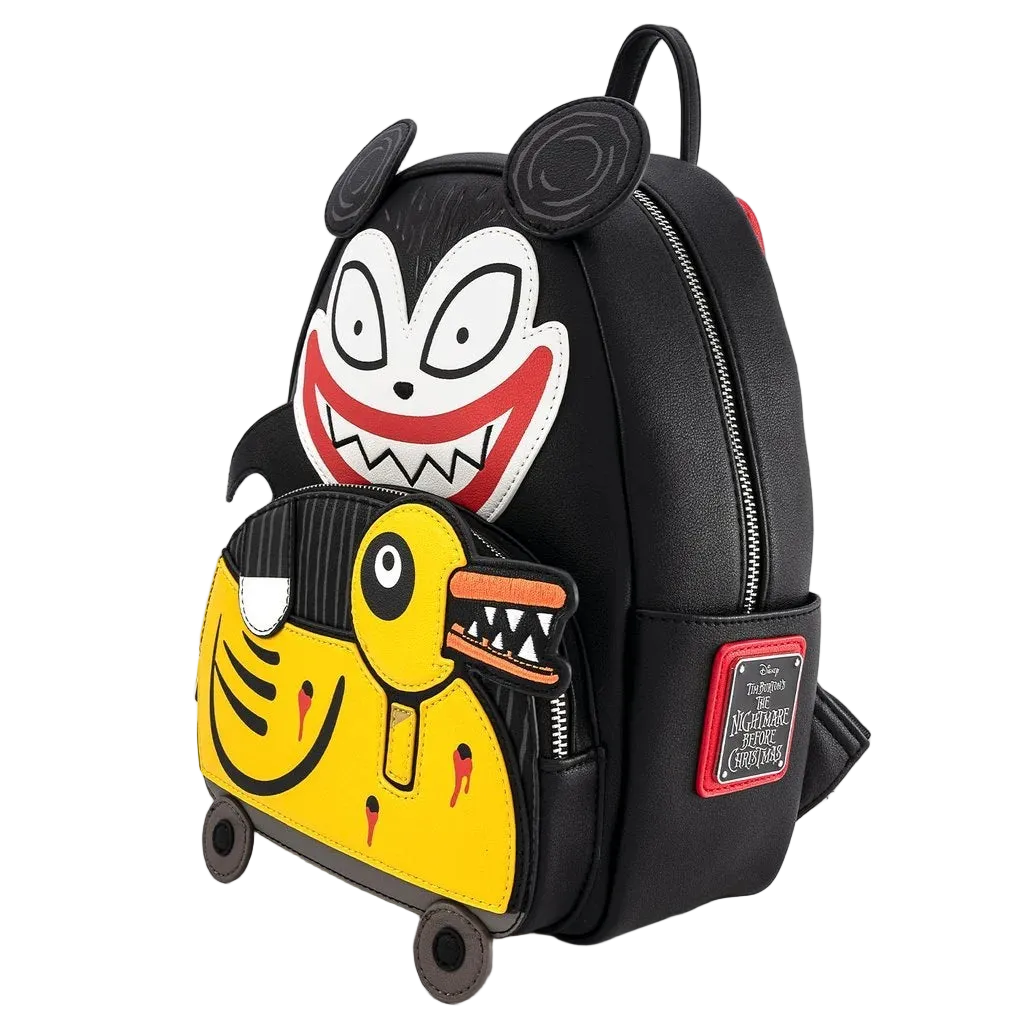 The Nightmare Before Christmas Scary Teddy & Undead Duck Mini Backpack Loungefly Disney