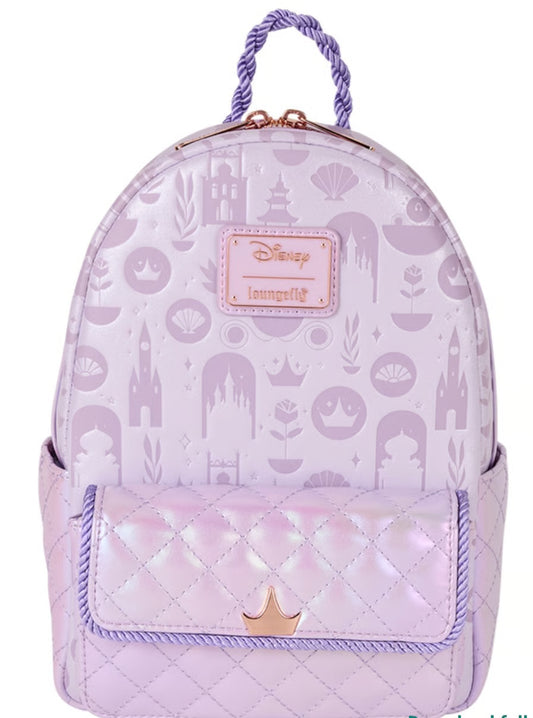 Disney Princess Iridescent All-Over Print Exclusive Mini Backpack
