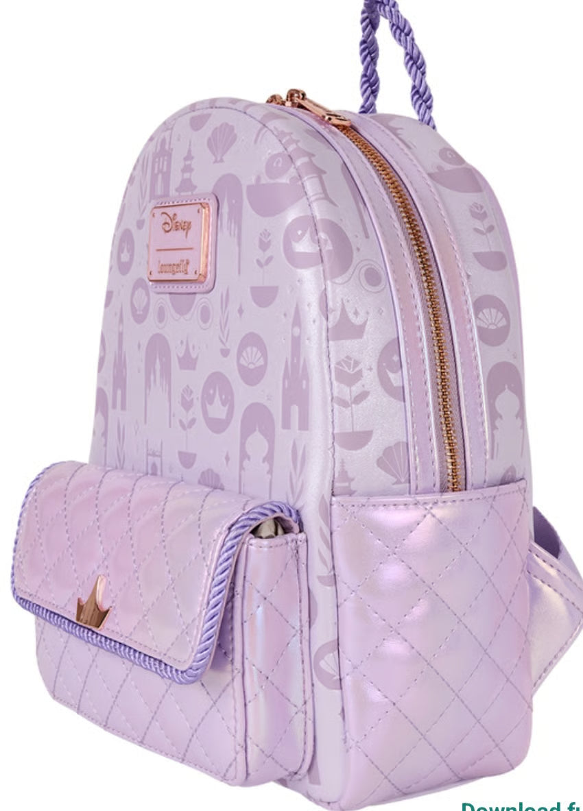 Disney Princess Iridescent All-Over Print Mini Backpack