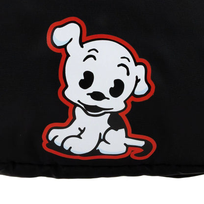 Cartoon dog character on a black background