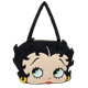 Cartoon character bag with a black hairdo on a white background