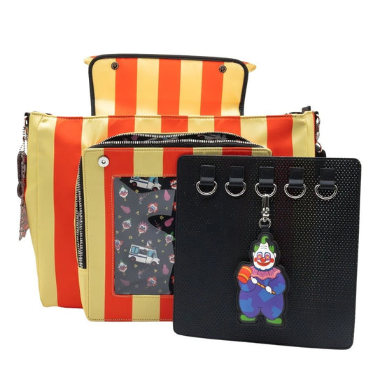 Killer Klowns from Outer Space Padded Pin Trading Tent Crossbody with Jumbo Charm - alternate view 2