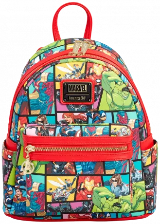 Marvel Heroes All Over Print Mini Backpack