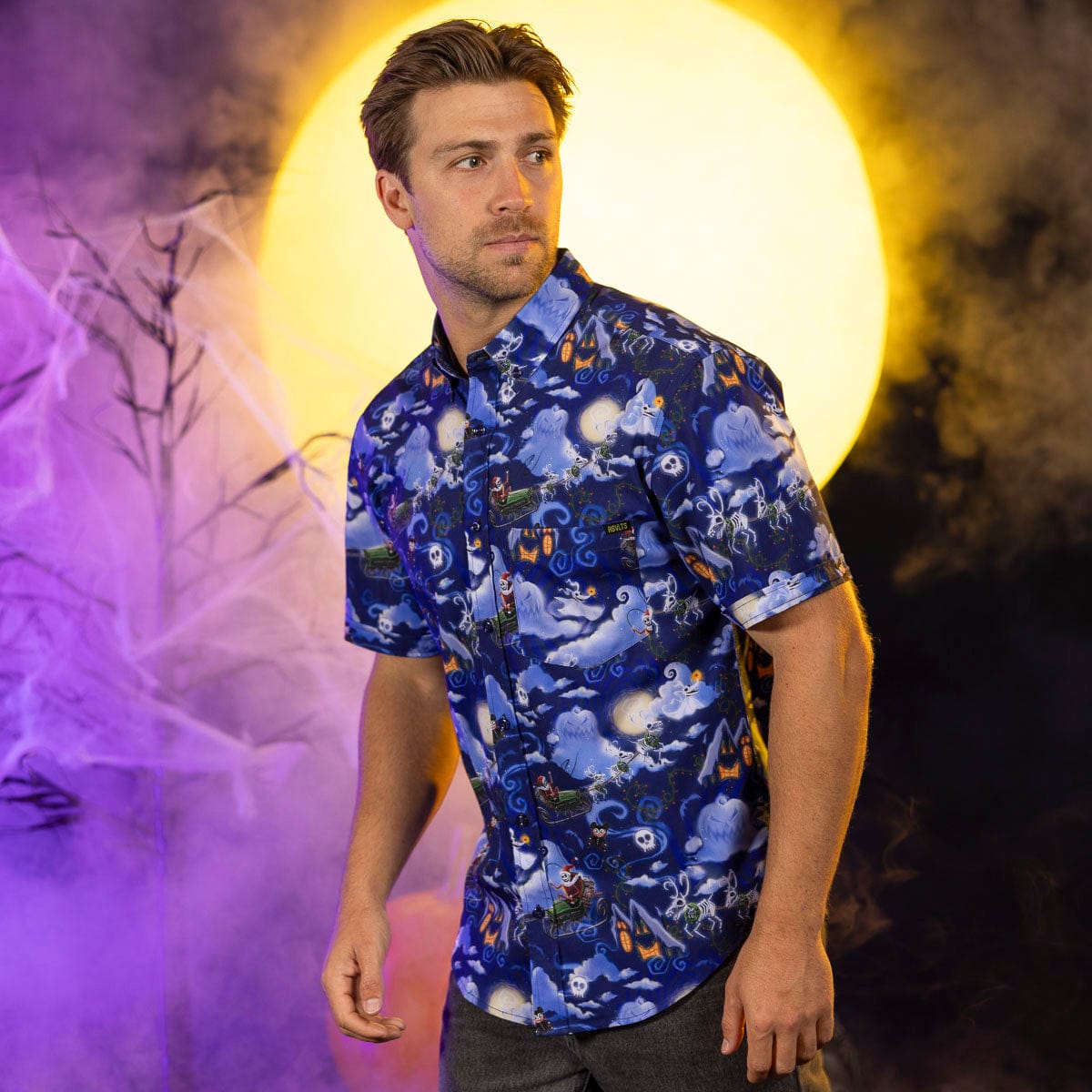The Nightmare Before Christmas "Here Comes Sandy Claws" Button-Up Shirt