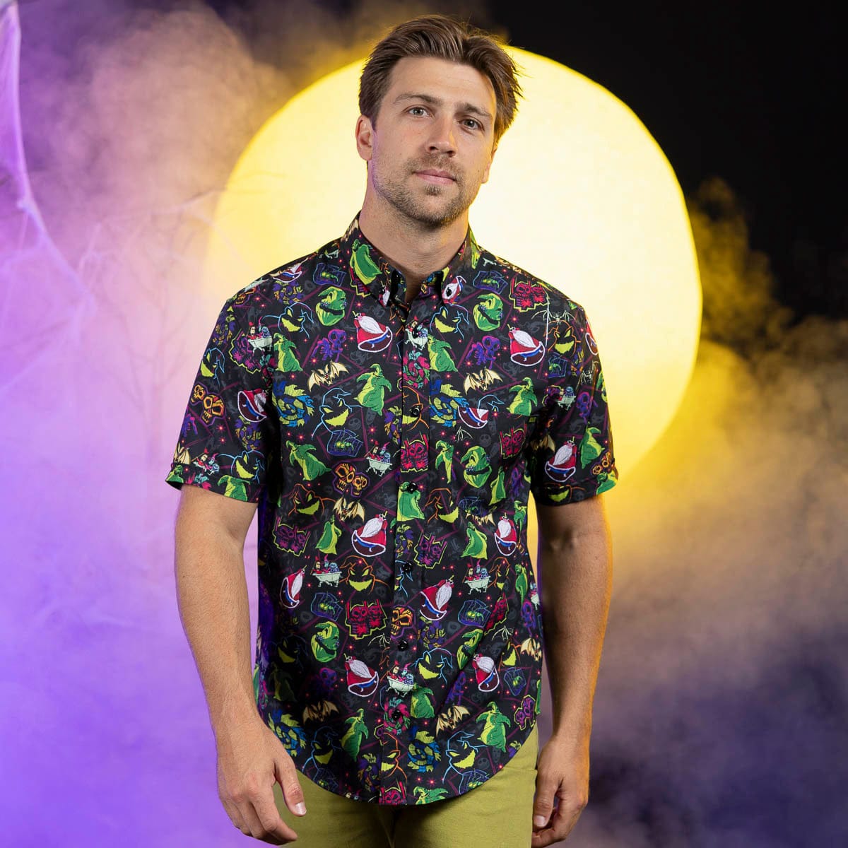 The Nightmare Before Christmas "Oogie Boogie Always Wins" Button-Up Shirt