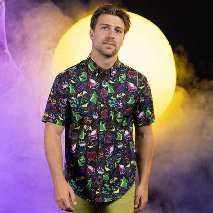The Nightmare Before Christmas "Oogie Boogie Always Wins" Button-Up Shirt