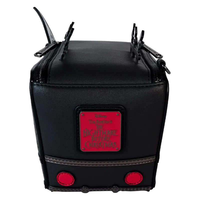 Black bag with red accents and a visible brand logo on a white background
