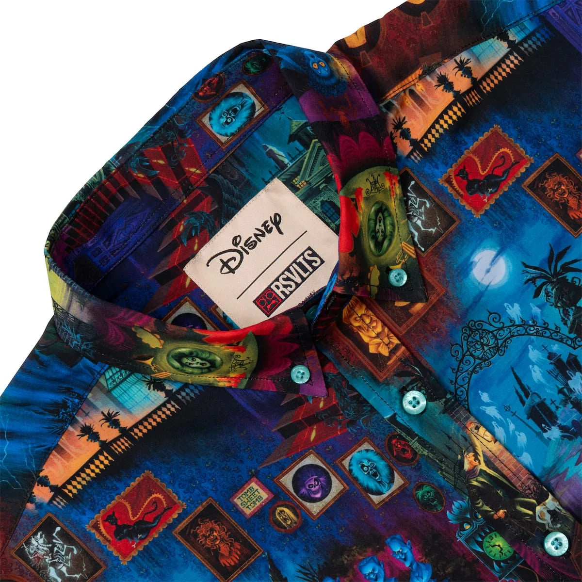 Haunted Mansion "999 Happy Haunts" Button-Up Shirt