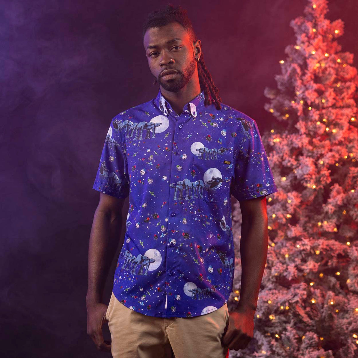 Star Wars "I Am Your Father Christmas" Button-Up Shirt - alternate view 2