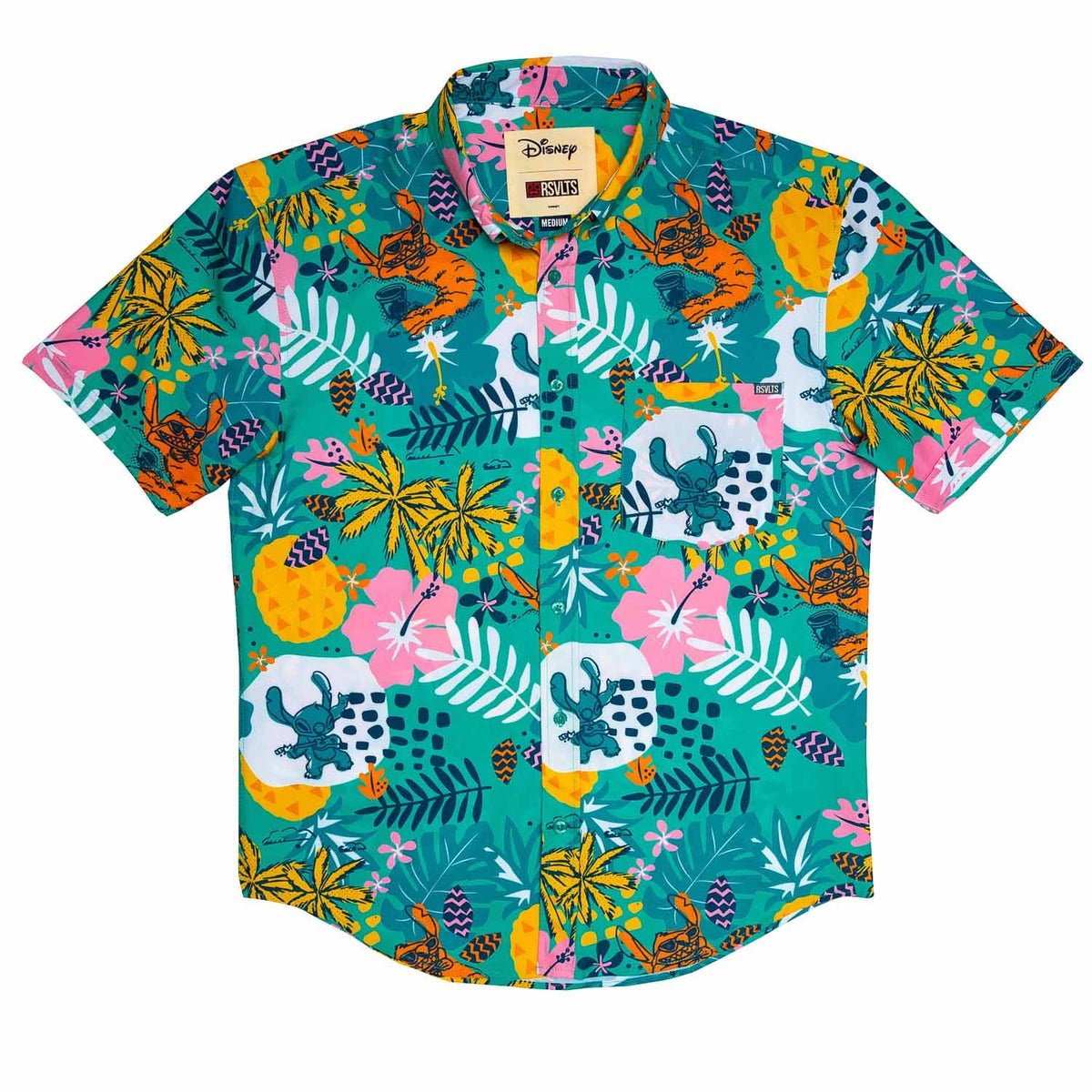 Lilo & Stitch "Tourist Style" Button-Up Shirt - alternate view 2