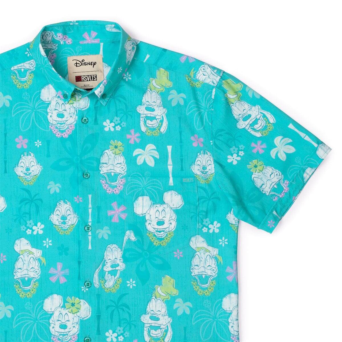 "Island Smilin'" Mickey Button-Up Shirt