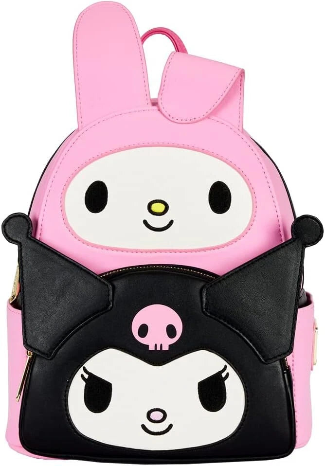 Sanrio Hello Kitty My Melody Kuromi Double Pocket Mini Backpack