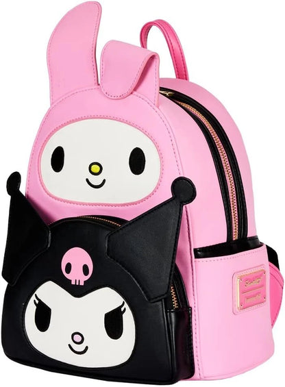 Sanrio Hello Kitty My Melody Kuromi Double Pocket Mini Backpack