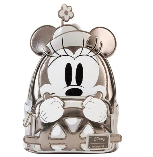 Backpack with cartoon character design on a white background