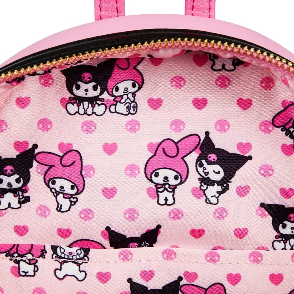 Sanrio Hello Kitty My Melody Kuromi Double Pocket Mini Backpack