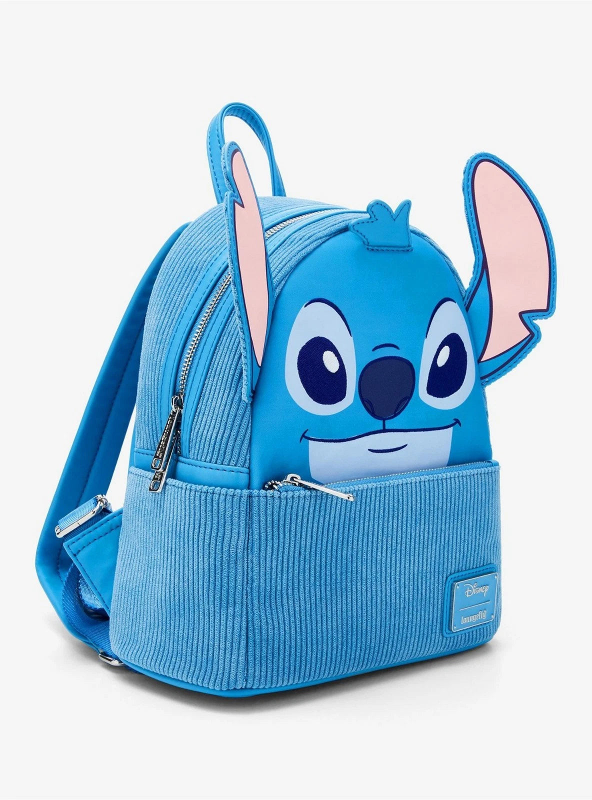 Lilo & Stitch Figural Stitch Corduroy Mini Backpack