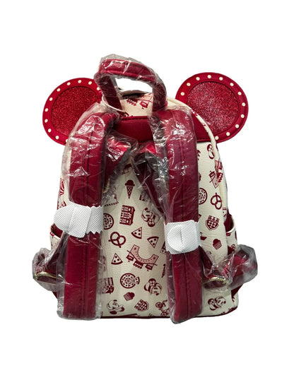 Disney Boardwalk Resort Glitter Minnie Loungefly Backpack