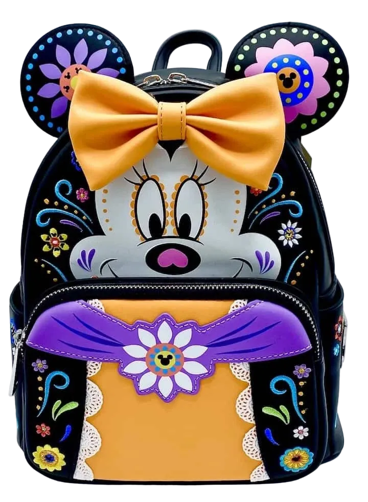 Minnie Mouse Sugar Skull Día de los Muertos Mini Backpack Loungefly Disney