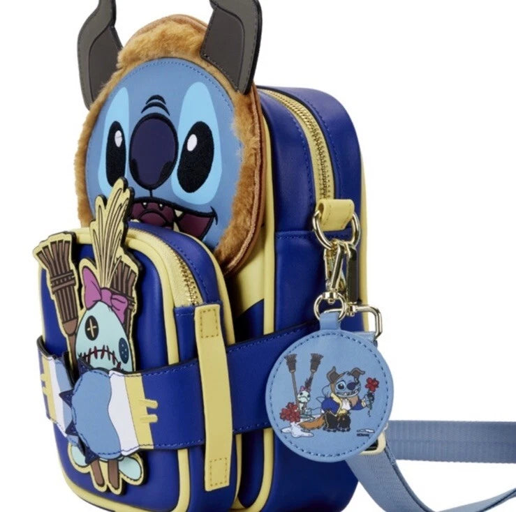 Loungefly Exclusive Disney Stitch In Beast Costume Crossbuddies Crossbody Bag