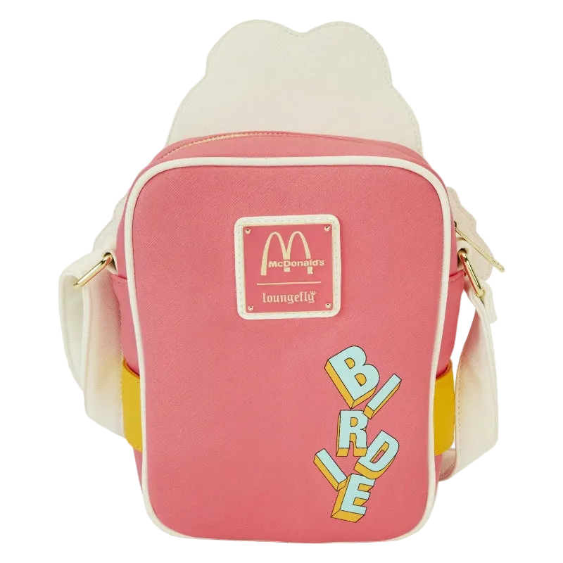 Pink bag with McDonald's logo and 'Bride' text on a white background