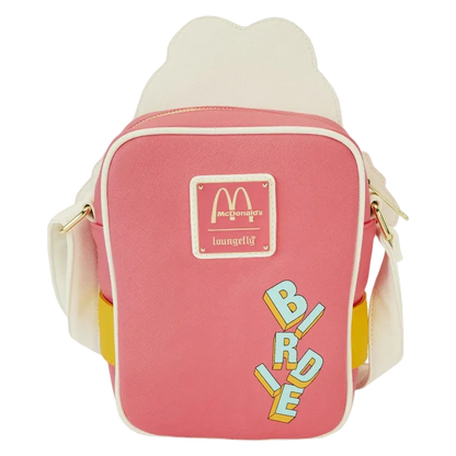 Pink bag with McDonald's logo and 'Bride' text on a white background