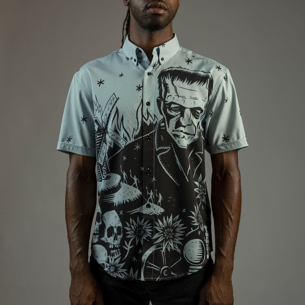 Universal Monsters "The Monster" Button-Up Shirt